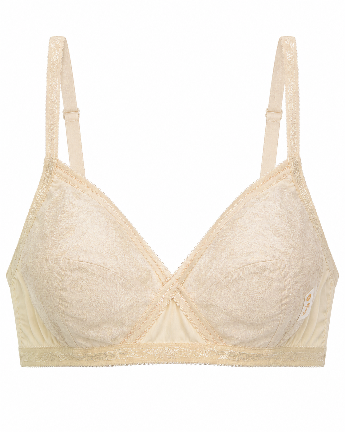 333 Jali XL wireless bra in Skin and Black — Fabric Detail | Candy Pakistan