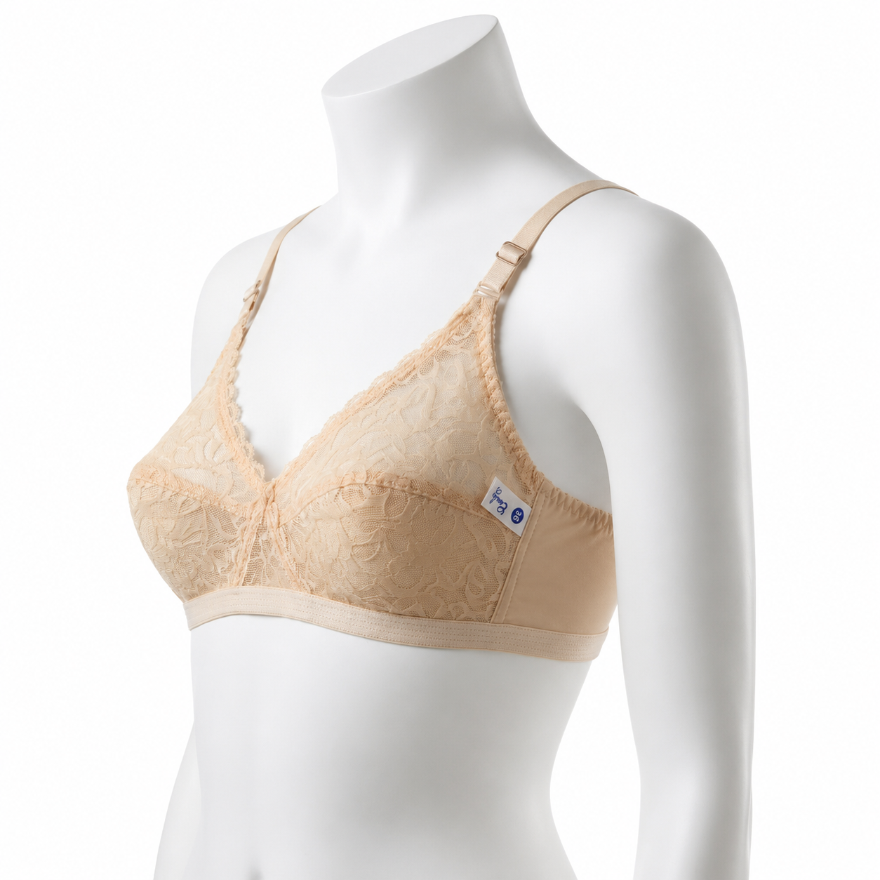 666 Doreen wireless bra in Skin and Black — Alternate View | Candy Pakistan